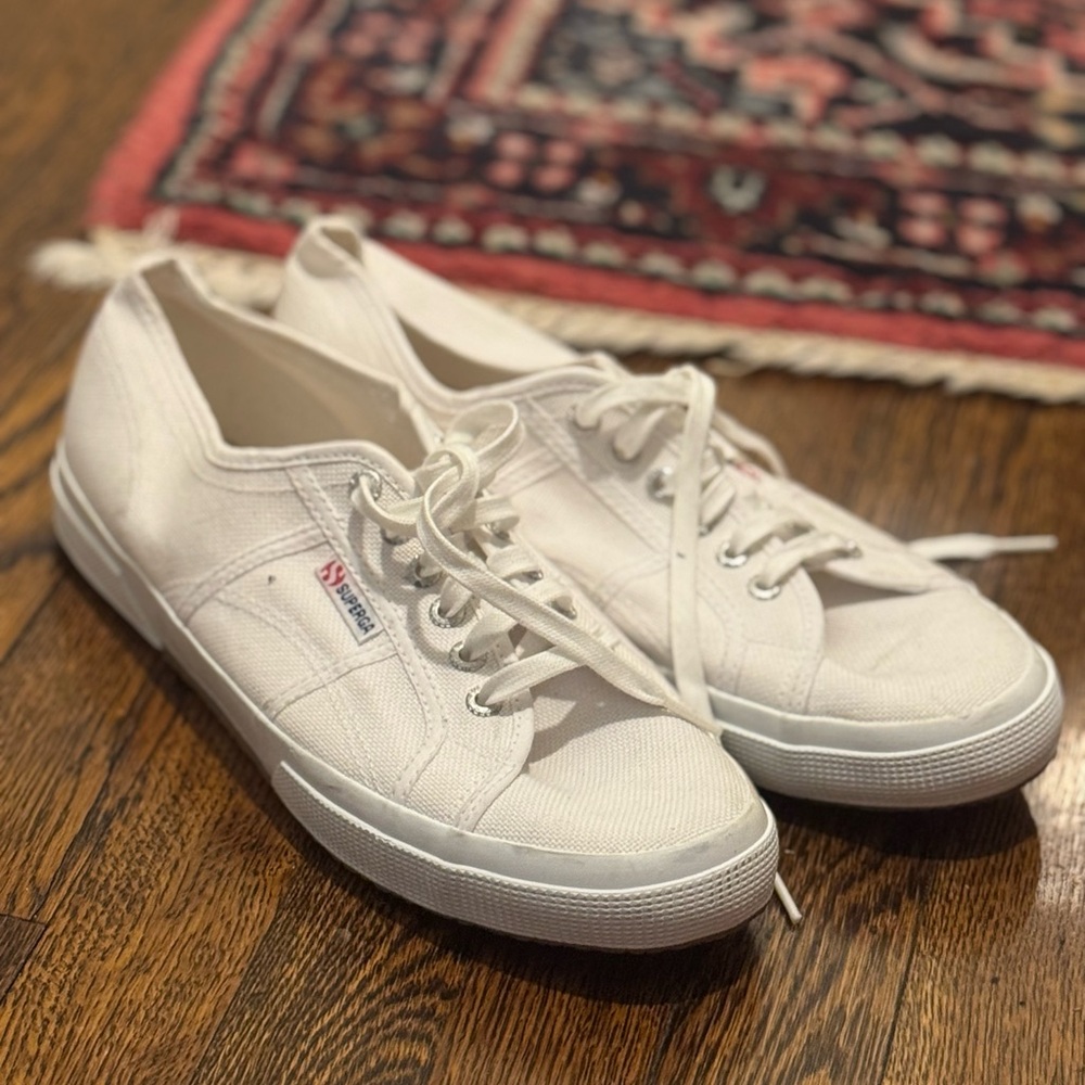 Superga Off-White Canvas Shoes